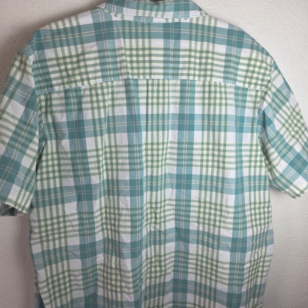 Columbia Mens Button Up‎ Shirt XL Short Sleeve Plaid Outdoor Fishing Hiking - Picture 3 of 10
